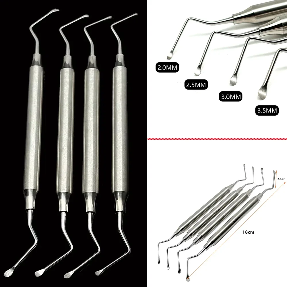 

1Pc Dental Gracey Curette Periodontal Bone Curettes Perio Tooth Cleaning Scaler Stainless Steel Autoclavable Tool Set