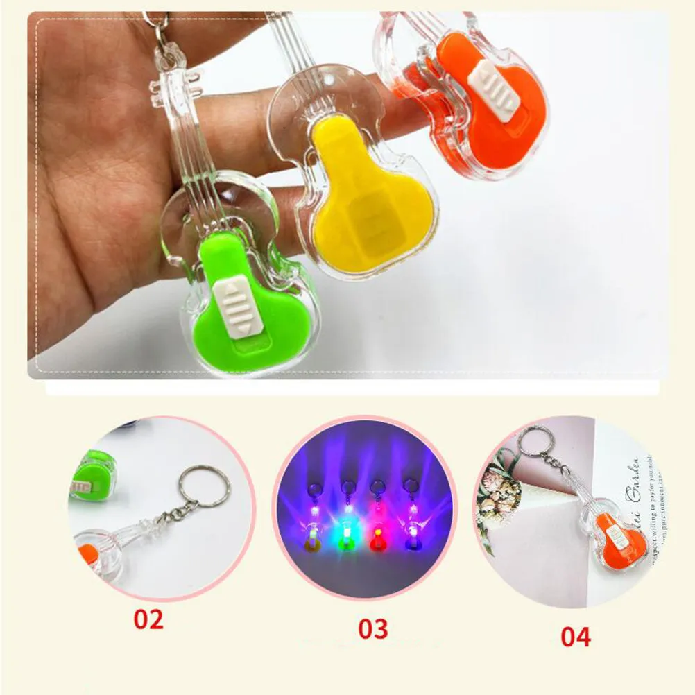 10Pcs Violin Keychain Set Premium Workmanship Stylish Key Pendant for Bag Backpack Keyring Daily Use Small Gift Key Decoration