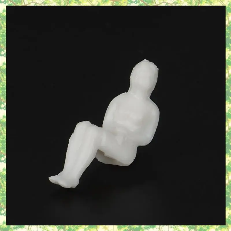 Ecologicamente correto-1:50 figuras brancas modelo arquitetônico escala humana modelo HO povos de plástico, 50 peças