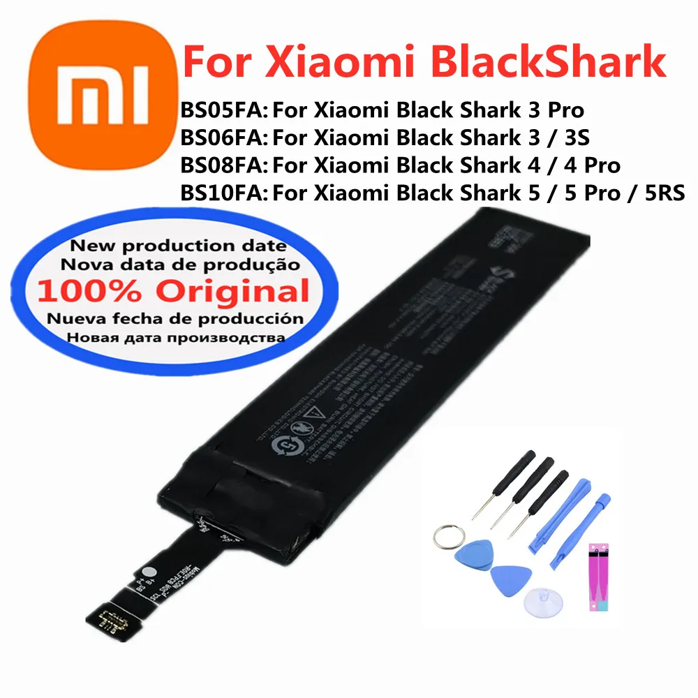 

BS05FA BS06FA BS08FA BS10FA Original Battery For Xiaomi BlackShark Black Shark 3 4 5 Pro 3S 5RS Phone Battery Bateria In Stock