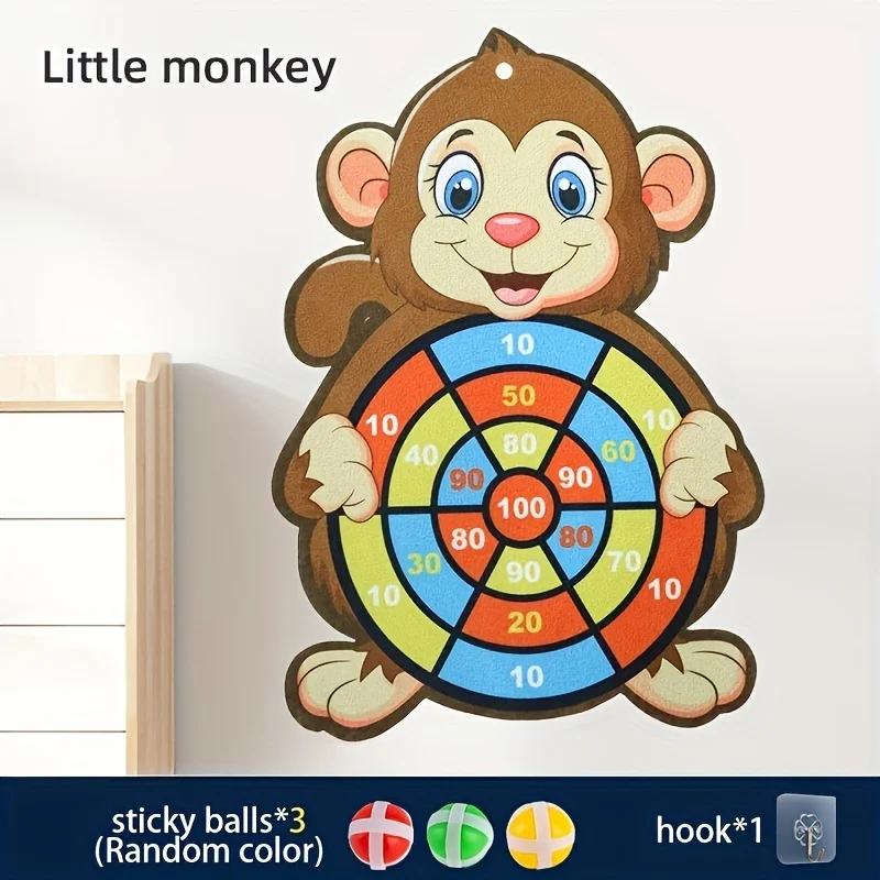 Montessori Lancio Sport Fionda Bersaglio Palla appiccicosa Fionda Giochi di freccette Educativi per bambini Giocattoli sportivi per interni ed esterni