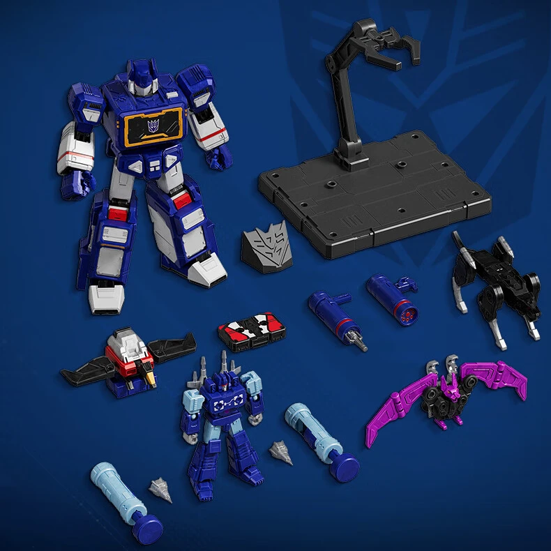 BLOKEES الأصلي التحول Soundwave ACTION EDITION RUMBLE RAVAGE LASERBEAK RATBAT عمل الشكل لعبة Decepticons الأوتوبوت