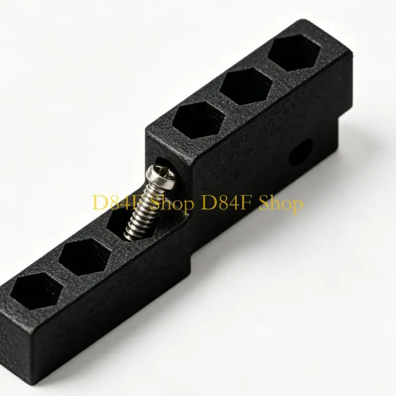D84F Efficient 6 Slot Drill Bit Storage Box Router Bit Case For Hex Shank Tool Screwdriver Bit