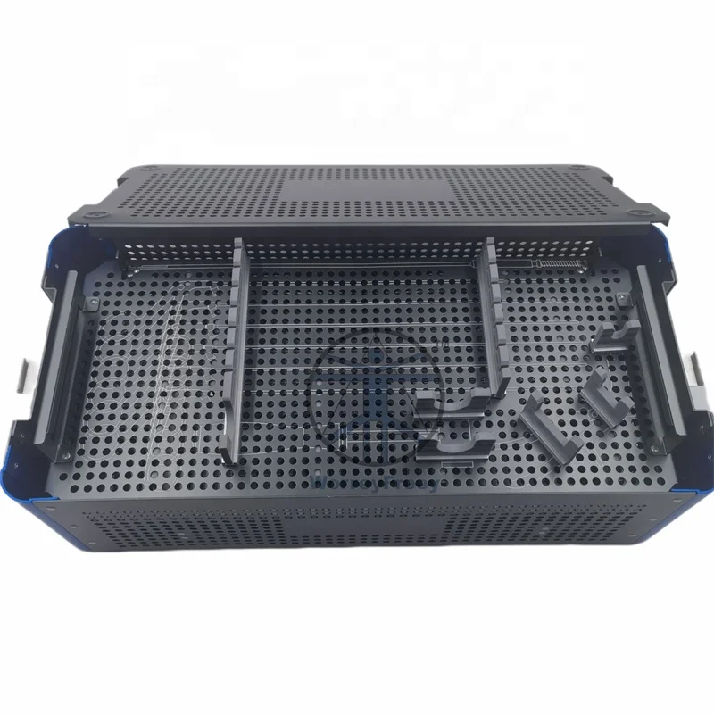 Orthopedic surgical instrument 304 stainless steel sterilization box for transforaminal endoscopic instruments