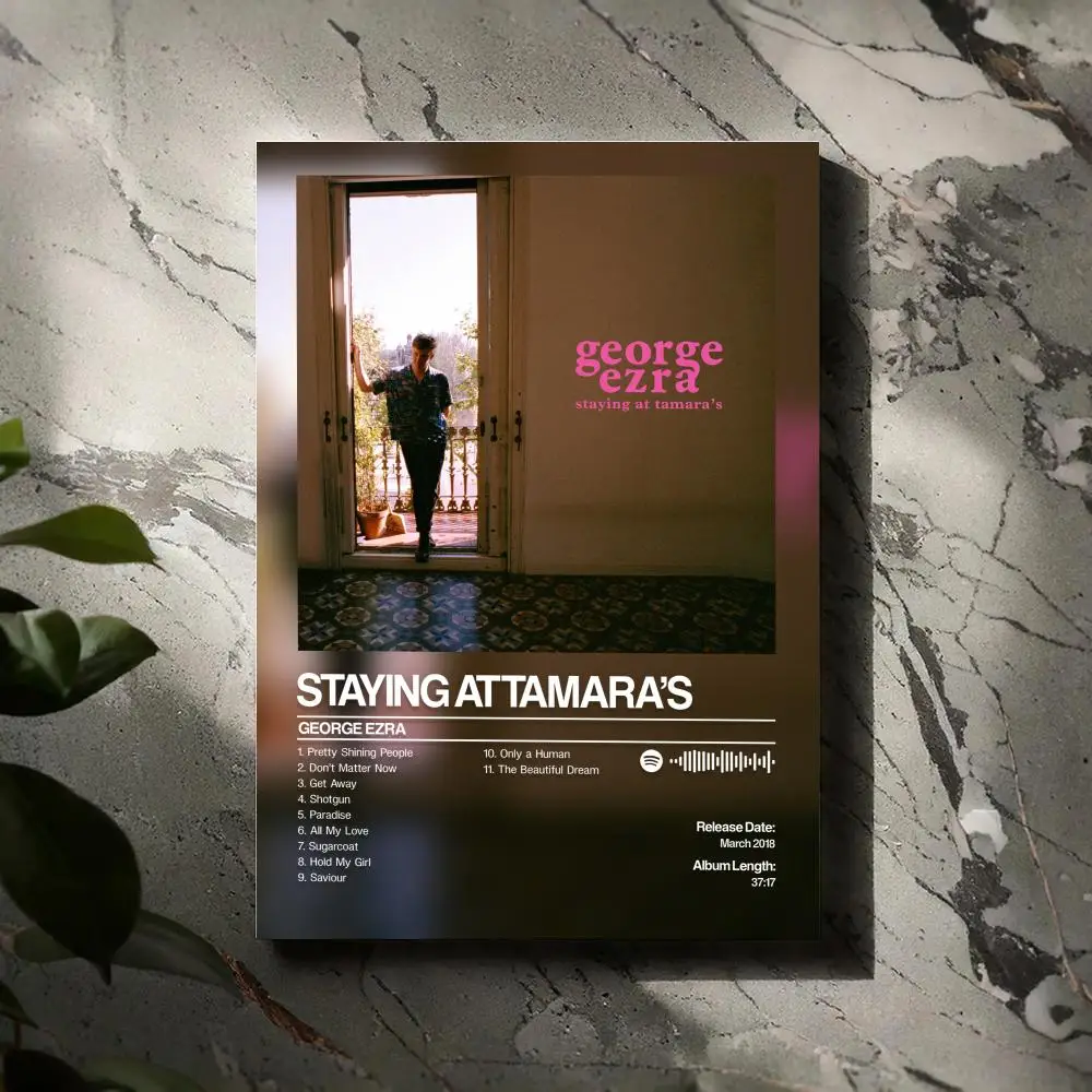 

George Ezra Staying at Tamaras Poster Prints Canvas Painting Wall Art Picture Living Room Home Decor Tracklist Music Album Cover