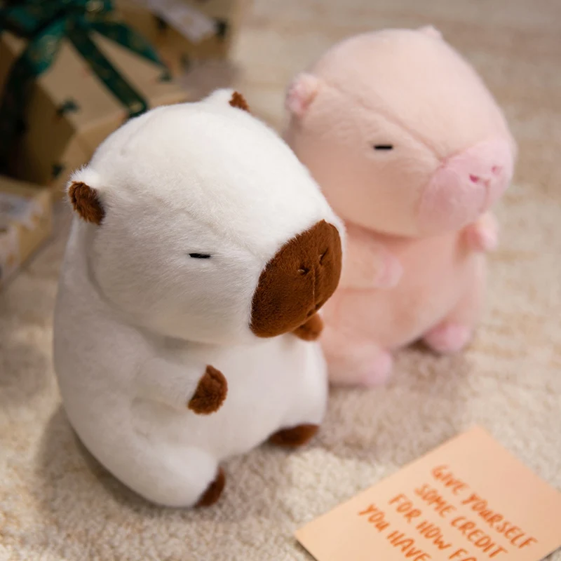 24 ซม.Light up Capybara ตุ๊กตาสัตว์ Soft Plush ของเล่นที่มีสีสัน LED Night Light Capybara ของเล่นเด็กวันหยุดเด็กของขวัญวันเกิด