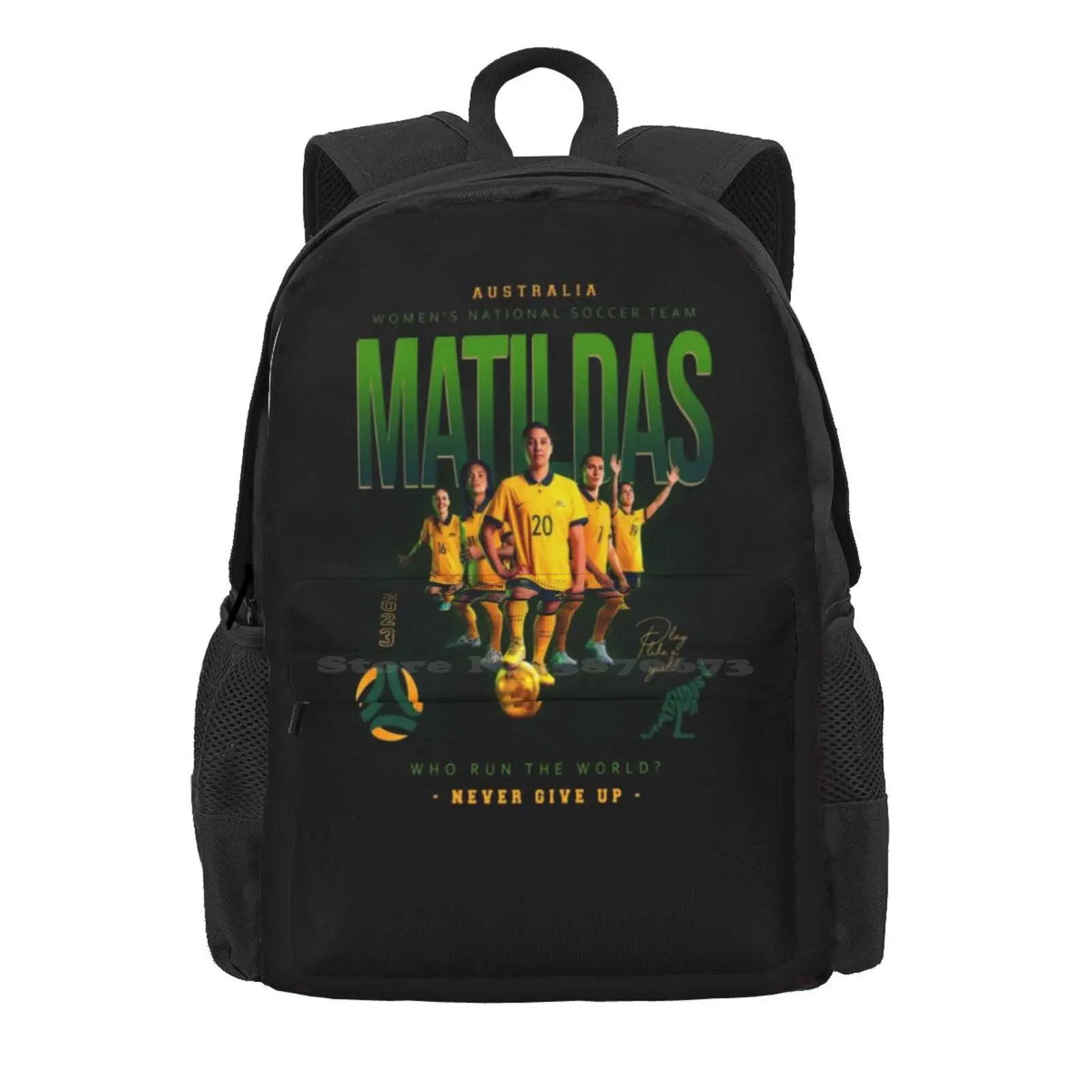 Matildas Hot Sale Schoolbag Backpack Fashion Bags Matildas Womens National Soccer Team Football Aussie 2023 Kangaroo Sam Kerr