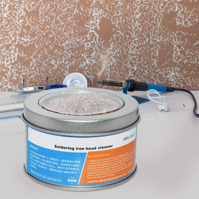 Y1UB Stable Soldering Iron Tip Cleaner Innovative Cleaner for Professional & Hobbyist