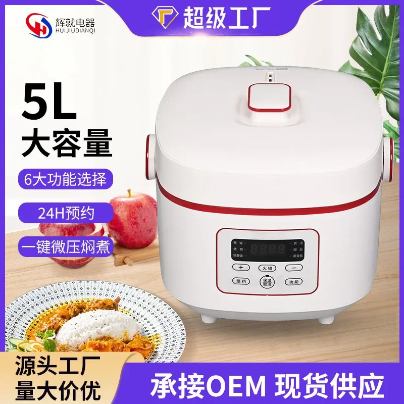 Factory wholesale dormitory intelligent mini rice cooker porridge soup electric steamer 5 liters 900 power electric