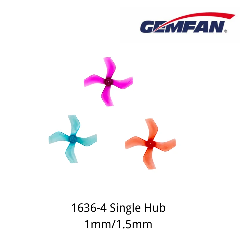 

1636 4-blade Propeller Gemfan Mini 40mm Props Hole 1mm 1.5mm 8Pair/16PCS RC Drone Quadcopter FPV Racing Props PC