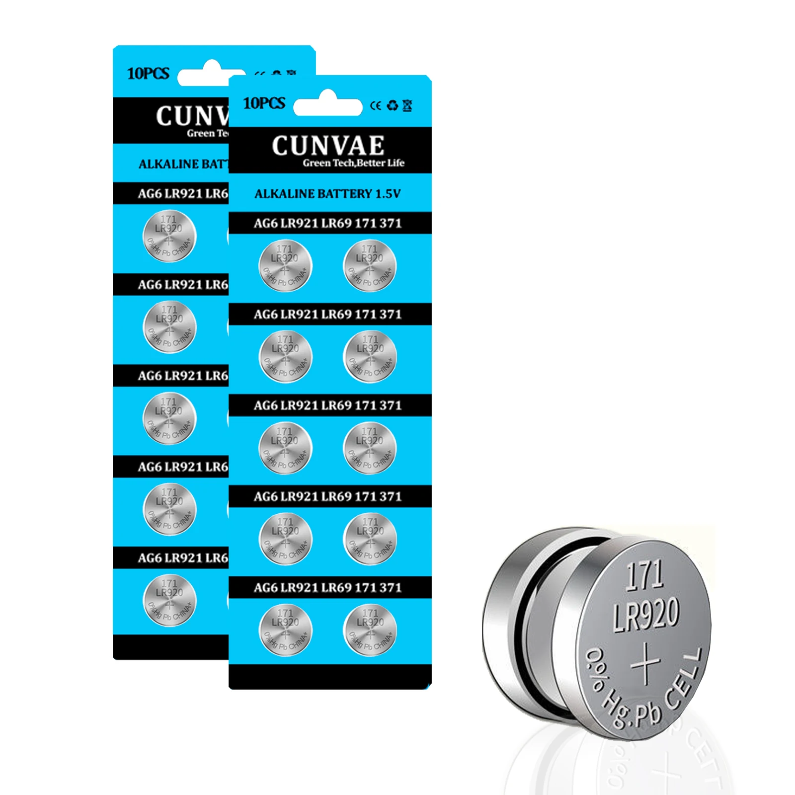 100PCS 371/370 SR416SW LR416 AG6 V337 GP337 LR416 1.5V Battery Button Coin Cell SR626SW Watch Batteries