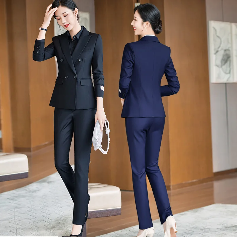 

Suit Suit Goddess Temperament Fashion High-End Temperament Hotel Manager Work Clothes White Collar Work Clothes 4S Store Busines