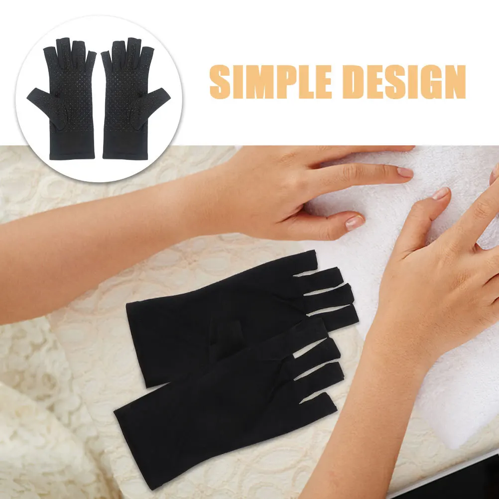 زوج واحد من قفازات الحماية من الأشعة فوق البنفسجية، تصميم قابل للتنفس وغير قابل للانزلاق لركوب الدراجات والقيادة والصيد والمشي لمسافات طويلة والتسلق والأنشطة الخارجية المريحة