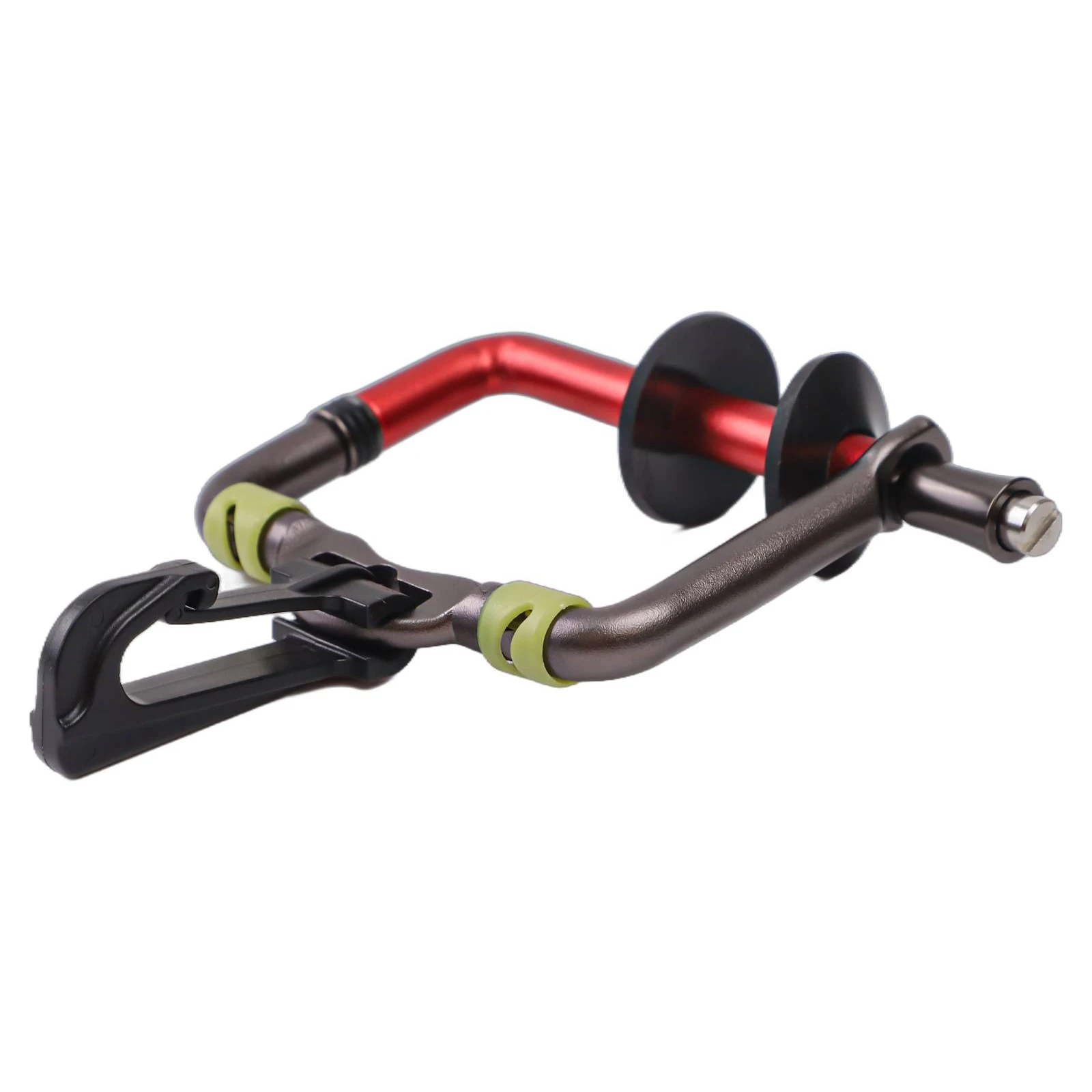 釣り旅行釣り糸ホルダーアルミ釣り糸ホルダー赤セルフカット溝コンパクトサイズ簡単に収納