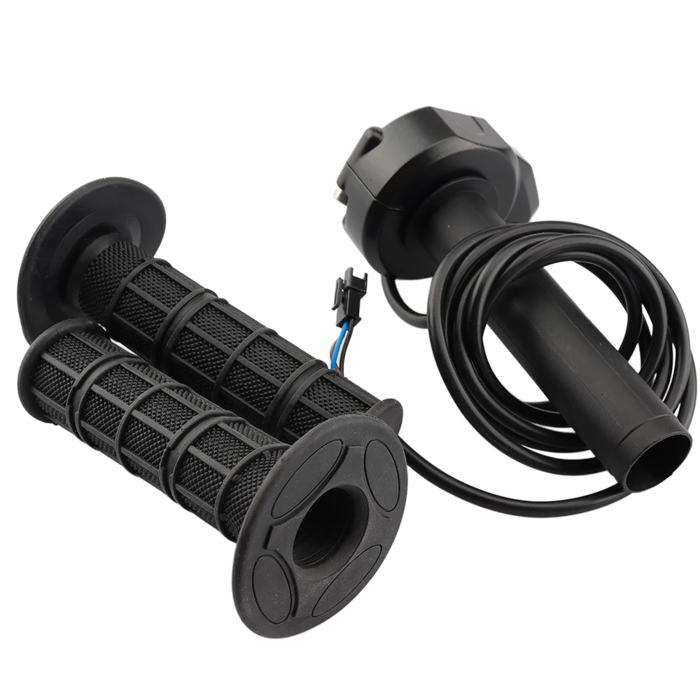 12‑72V 3Pin Full Twist Throttle With Non‑Slip Rubber Grips 7/8