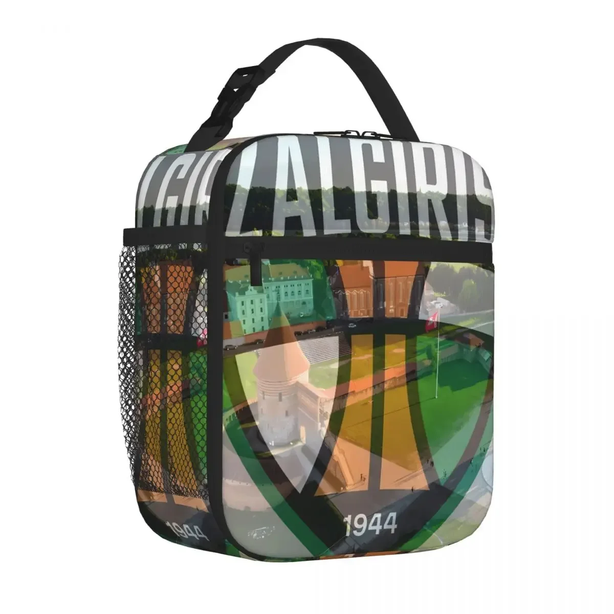 Bestselling Zalgiris Basketball Club Kaunas Stitched Detail Carry Lunch Bag Overnight Trip Thermal Food Carrier