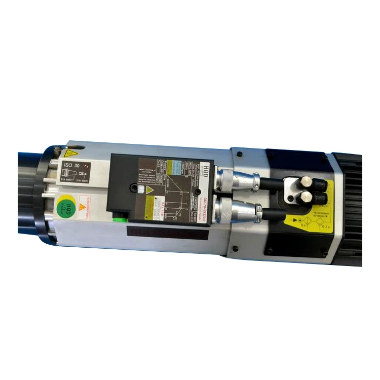 High Speed 24000rpm 220v 380v ISO30 Long Nose 9kw Atc Spindle Motor For Cnc Engraving