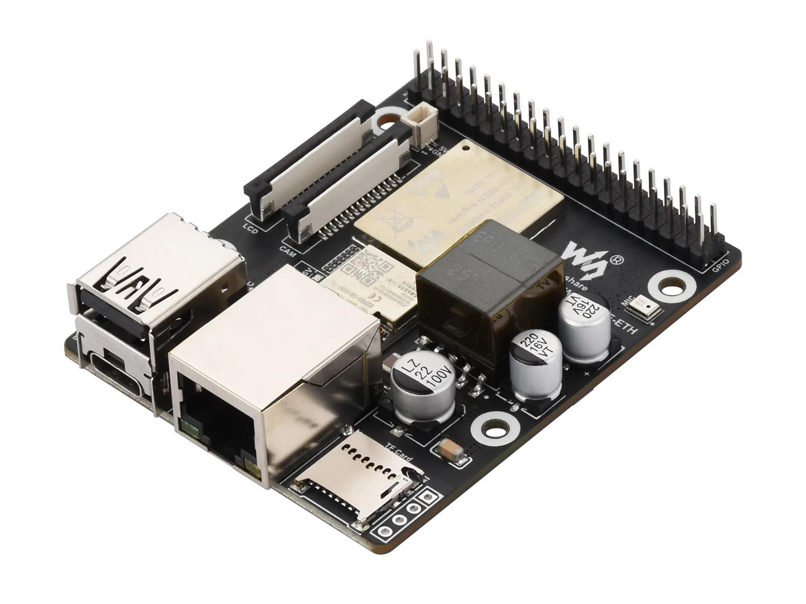 ESP32-P4 Wi-Fi 6 PoE Development Board with Dual-Core RISC-V, 32MB PSRAM, MIPI CSI/DSI, H.264 Encoder for AI Multimedia Projects