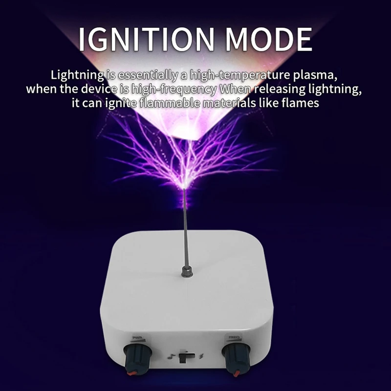 Bluetooth Music For Tesla Coil Arc Plasma Loudspeaker Wireless Transmission Touchable With EU Plug Durable Easy To Use