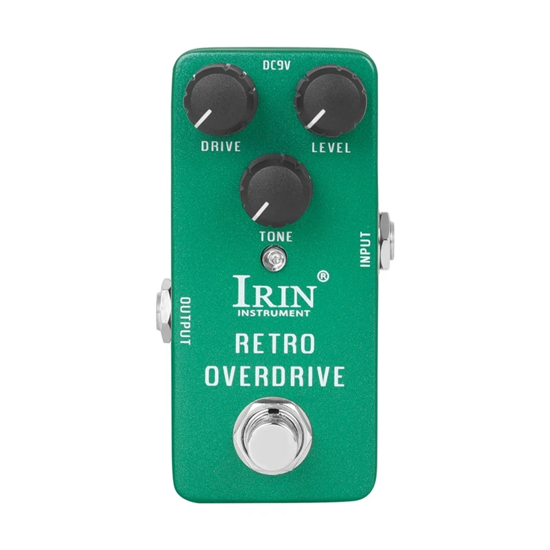 

Top-IRIN Effect Electric Guitar Effect Pedal True Bypass Pedal Metal Casing Guitar Accessories(RETRO OVERDRIVE)