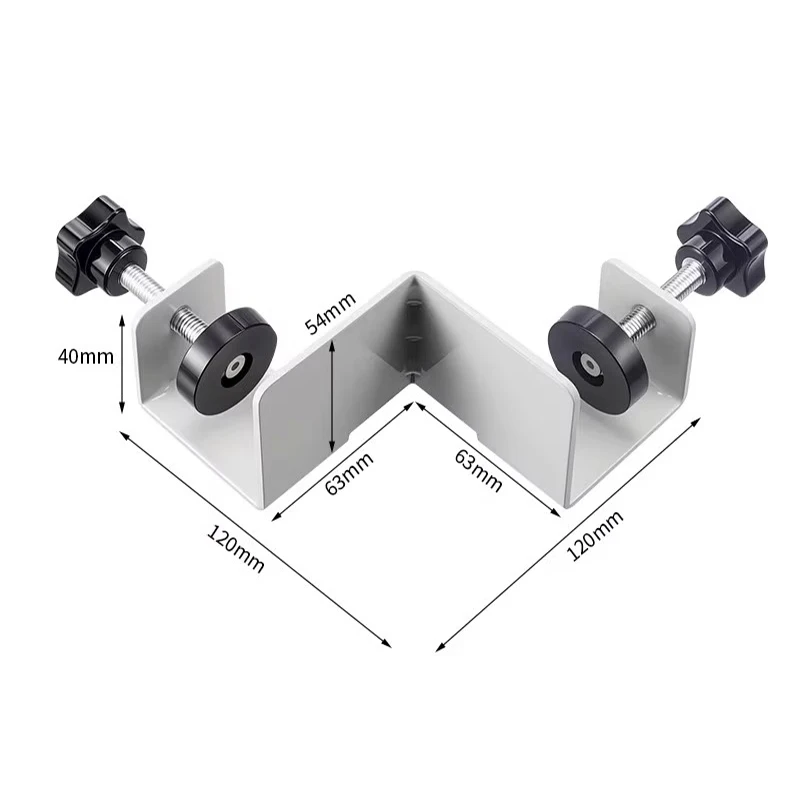 1/2pc 90 graus de posicionamento quadrados ângulo direito braçadeiras metal carpintaria carpinteiro l-tipo canto fixação soldagem fixação clipe