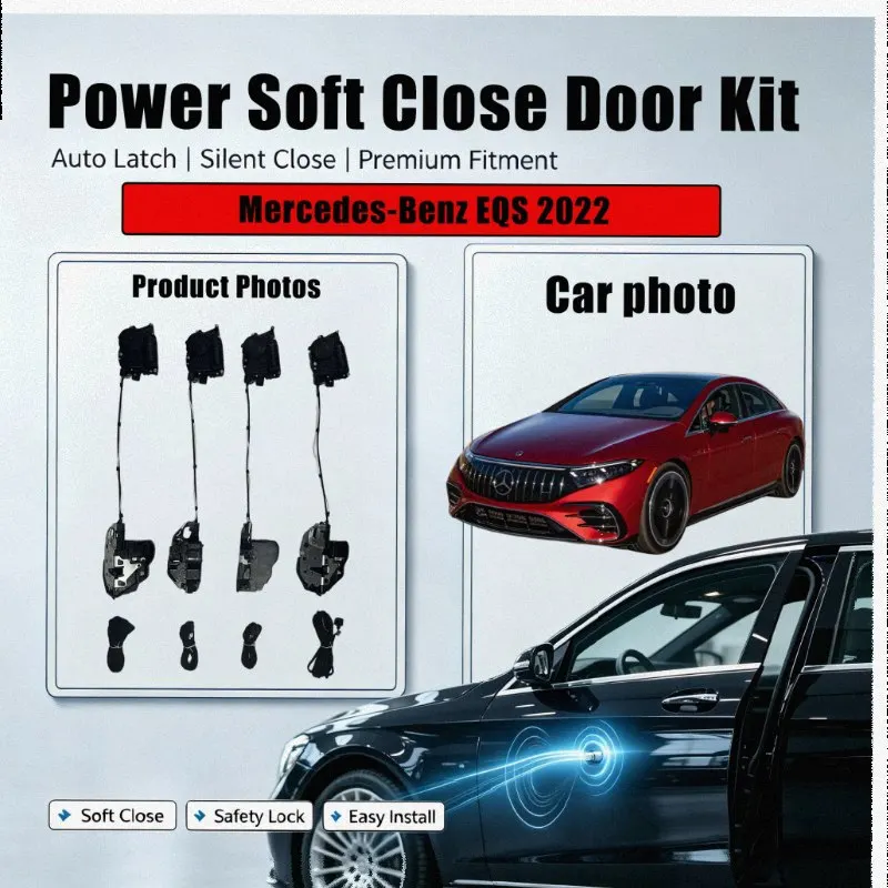 Xcar for Mercedes‑Benz EQS 2022 Car OEM Automatic Soft Close Door Electric Suction Kit Auto Power Closing