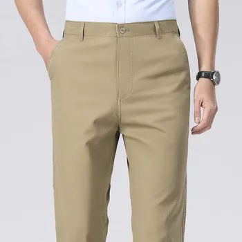 Mens Chino Pants Business Casual Dress Pants Spring Summer Autumn Trousers Lightweight Comfy Pants with Pockets 5
