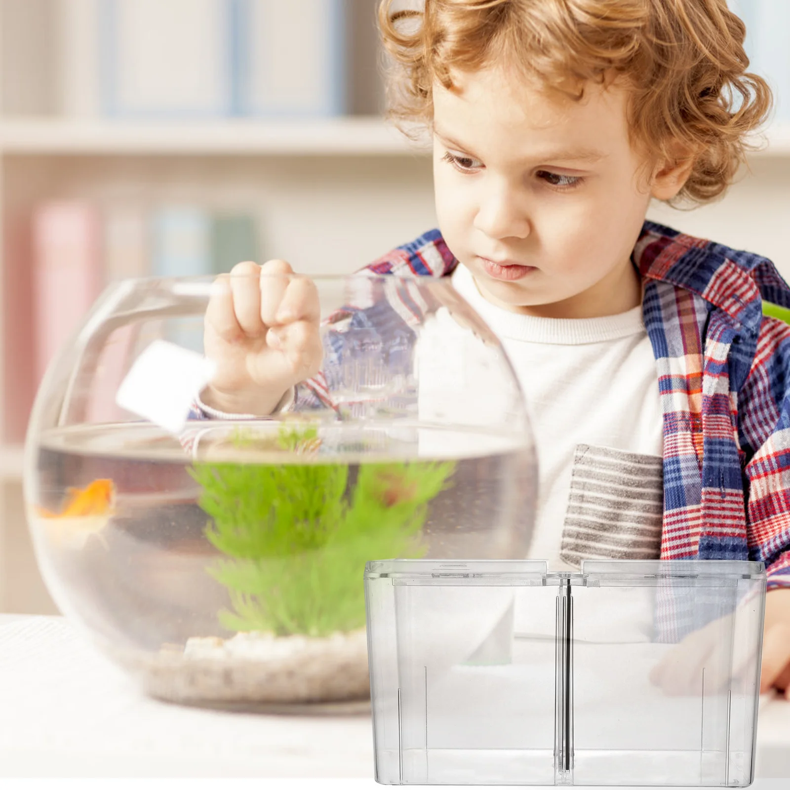 

Acrylic Betta Fish Box Oxygen-Increasing Design Fish Breeding Container Aquarium Isolation Case Incubator Tank Supply