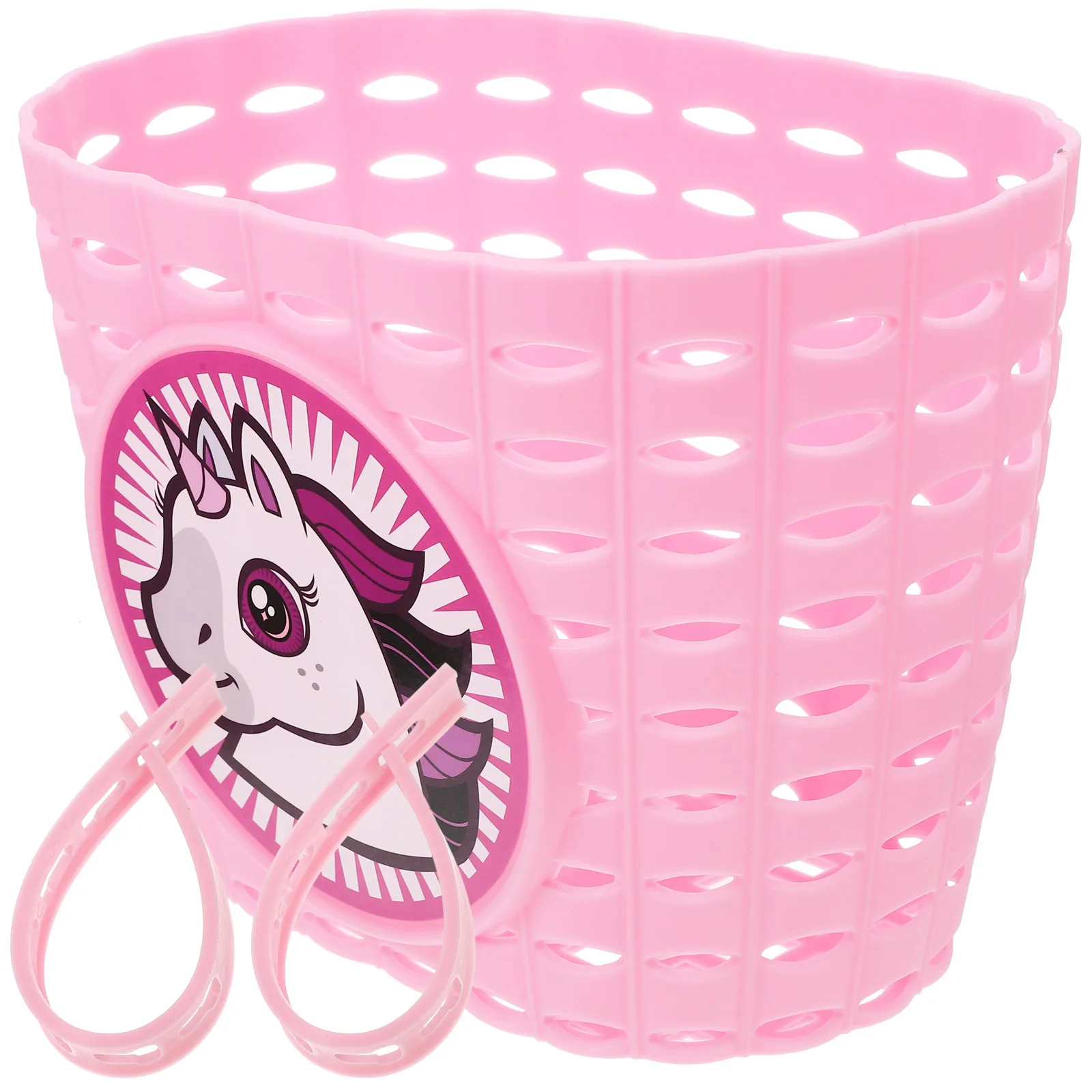

Bicycle Basket Kids Storage Front Plastic Scooter Tricycle Accessories Lightweight Train Pattern Safe Durable