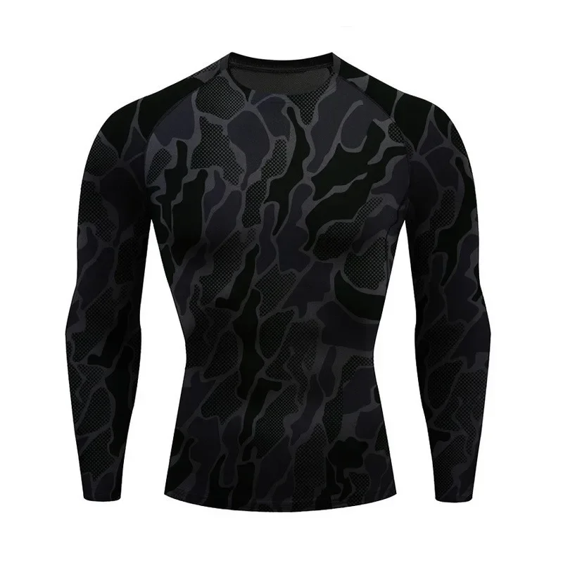 High Quality Men's Gym Shirt  Outdoor Hiking Running Weight Loss Fitness Sports Quick Drying Breathable T-shirt Casual Shirt