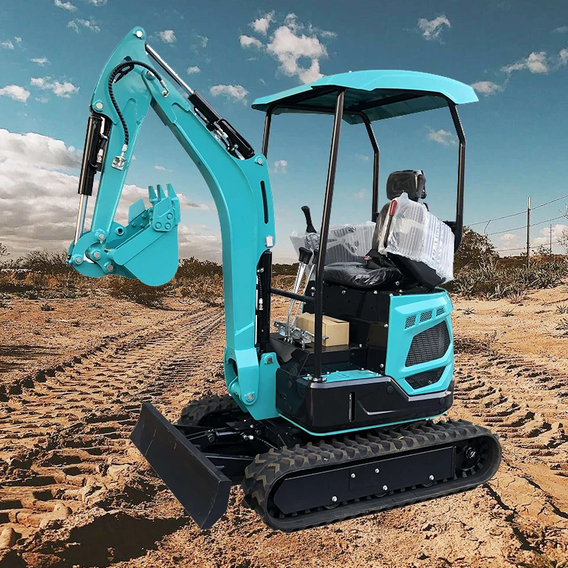 Customized Wholesale 1.8 Ton Hydraulic Small Excavator 1500kg Agricultural Orchard Trench Digger 1.6Ton Diesel Mini Excavator