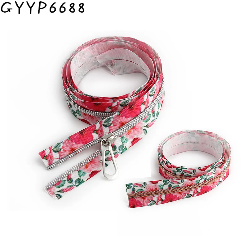 

10-50-100Yards 32mm 5# Nylon Printed Colorful Coil Zippers For Bags Luggage Clothing Backpack DIY Sewing Decoration Accessories