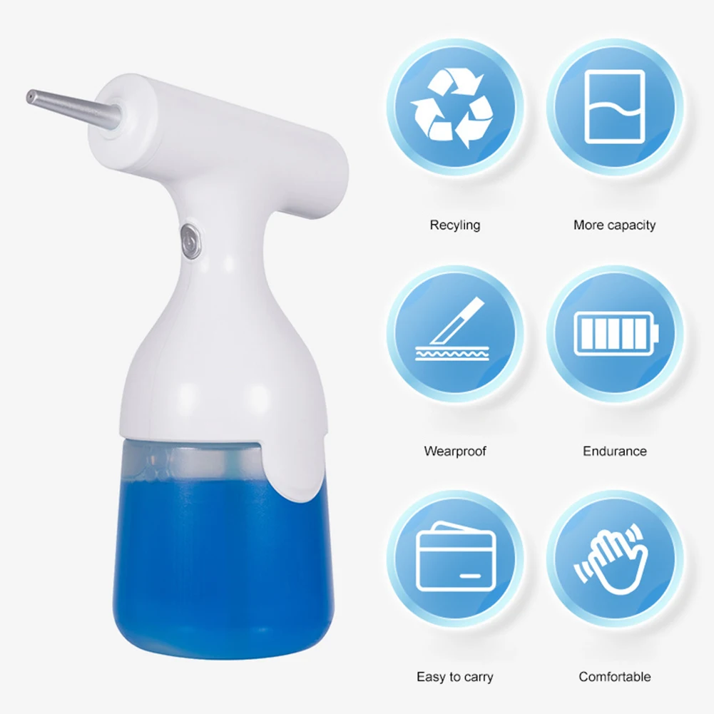 

Electric Foam Spray Gun 1200mah 350ML Countertop Soap Dispenser Rechargeable Foam Machine for Shampoo Shower Gel Facial Cleanser