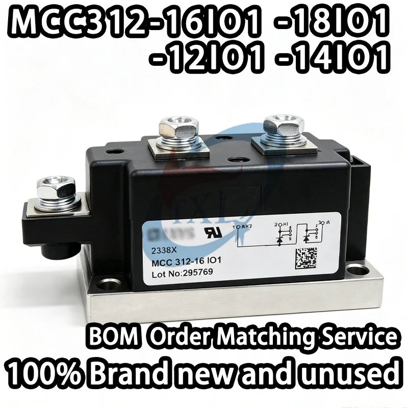 Original Factory Stock! MCC312-16IO1-18IO1-14IO1-12IO1 Bidirectional Thyristor IGBT Module Rectifier Power Module