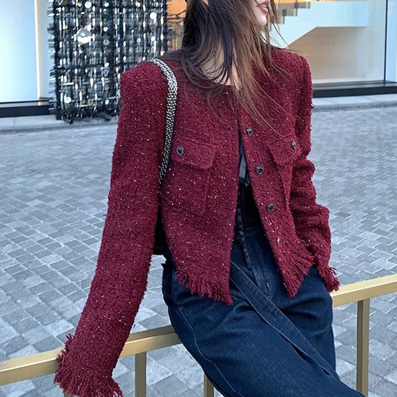 

Женская бейсбольная куртка Sle, осенне-зимняя, с длинным рукавом, с пайетками, роскошная, модная, повседневная, для работы