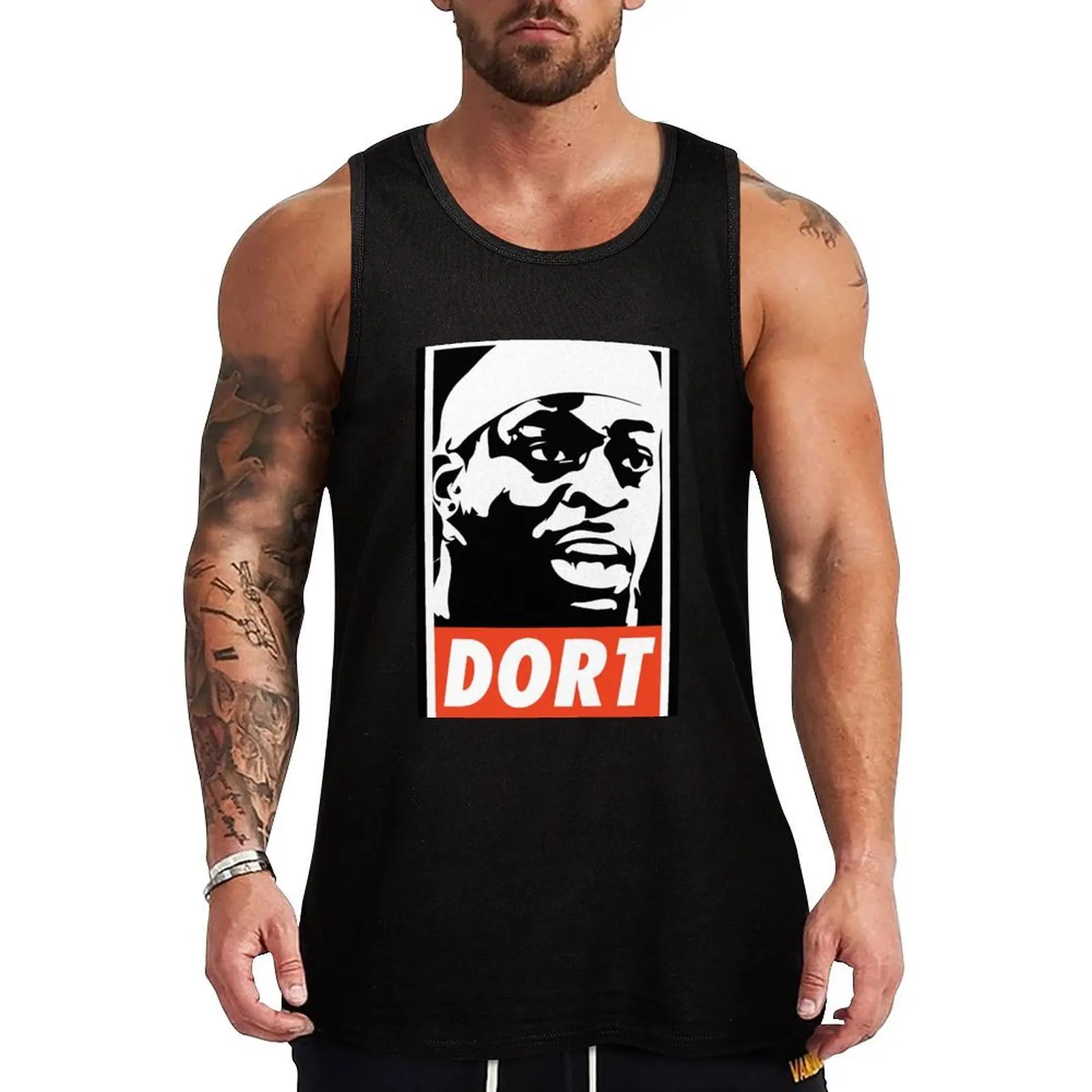 

DORT Lu Dort Tank Top muscular man gym clothing men quick-drying t-shirt T-shirt man