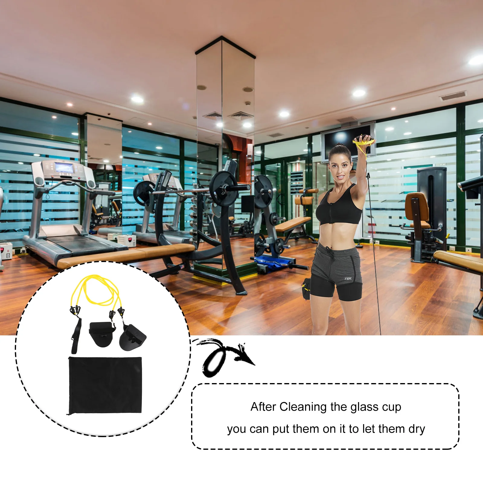 

1Pcs Swimming Resistance Belt Stretch Elastic Tpe Swim Training Strap Arm Strength Exercise Fitness Band Swim Resistance Belt