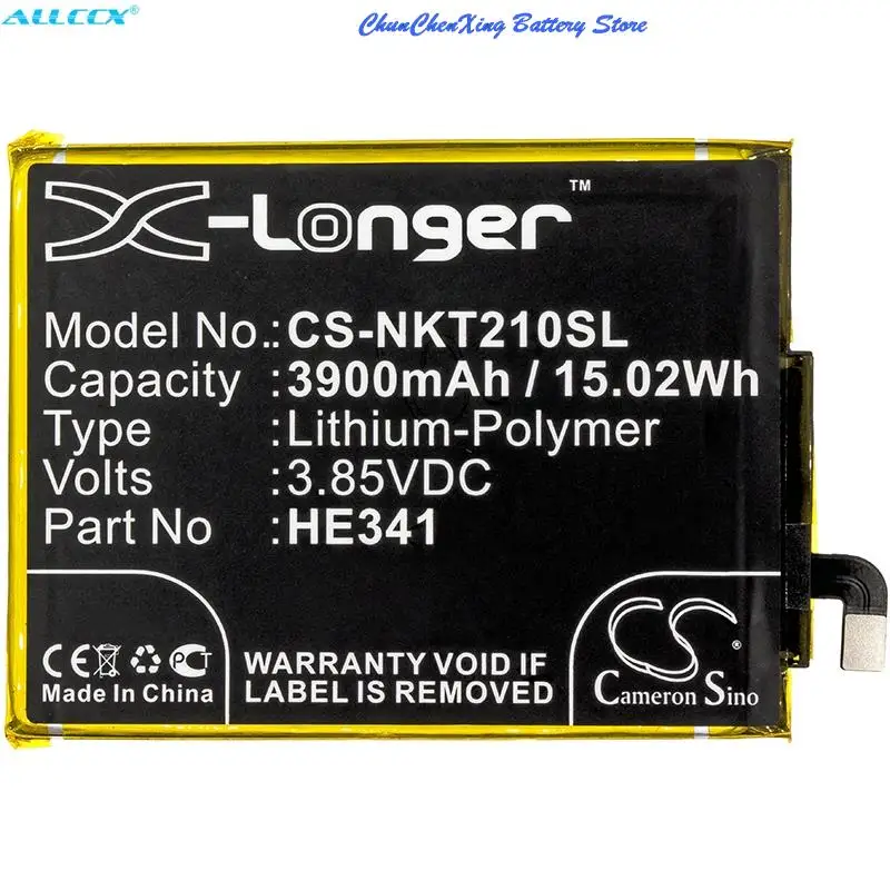 Cameron Sino 3900mAh Battery HE341 HE338 for Nokia 2.1,TA-1029