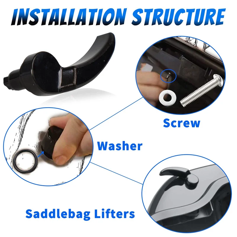 

G9-Motorcycle Saddlebag Latch Kit Saddle Bag Lifter For Davidson Touring Street Glide, Electra Glide 2014-2021