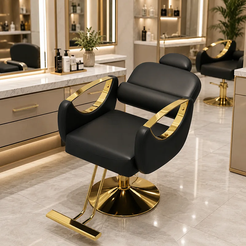 

Barbershop Professional Barber Modern Luxury Styling Ergonomic Salon Chair Equipment ArmModern For Barbershop Salon Furniture