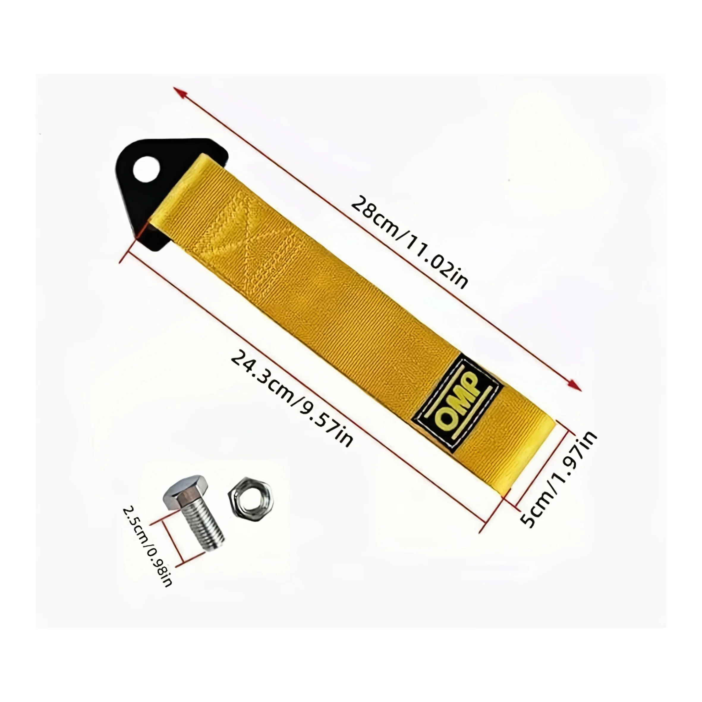 New Car Tow Strap Universal Nylon Towing Rope Front Tow Eye Strap for Car Compatible with Bumper Trailer Car Exterior Decoration image 6
