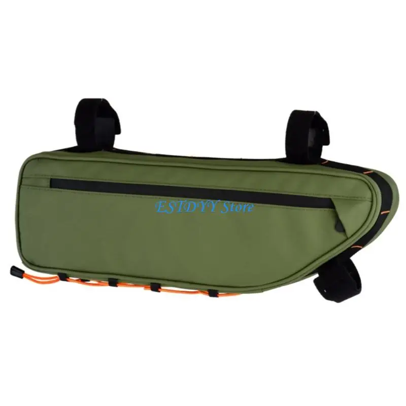 

G6DE Large Capacity Bike Frame Storage Bag Regulable Front Tube Bicycles Organizers