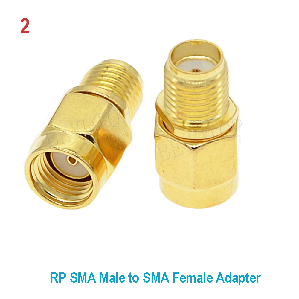2 sztuki/lot Adapter SMA/RP SMA męski na SMA /RP SMA żeński prosty Konwerter złącza koncentrycznego RF do anteny WIFI 4G Hurtownia — zdjęcie 4