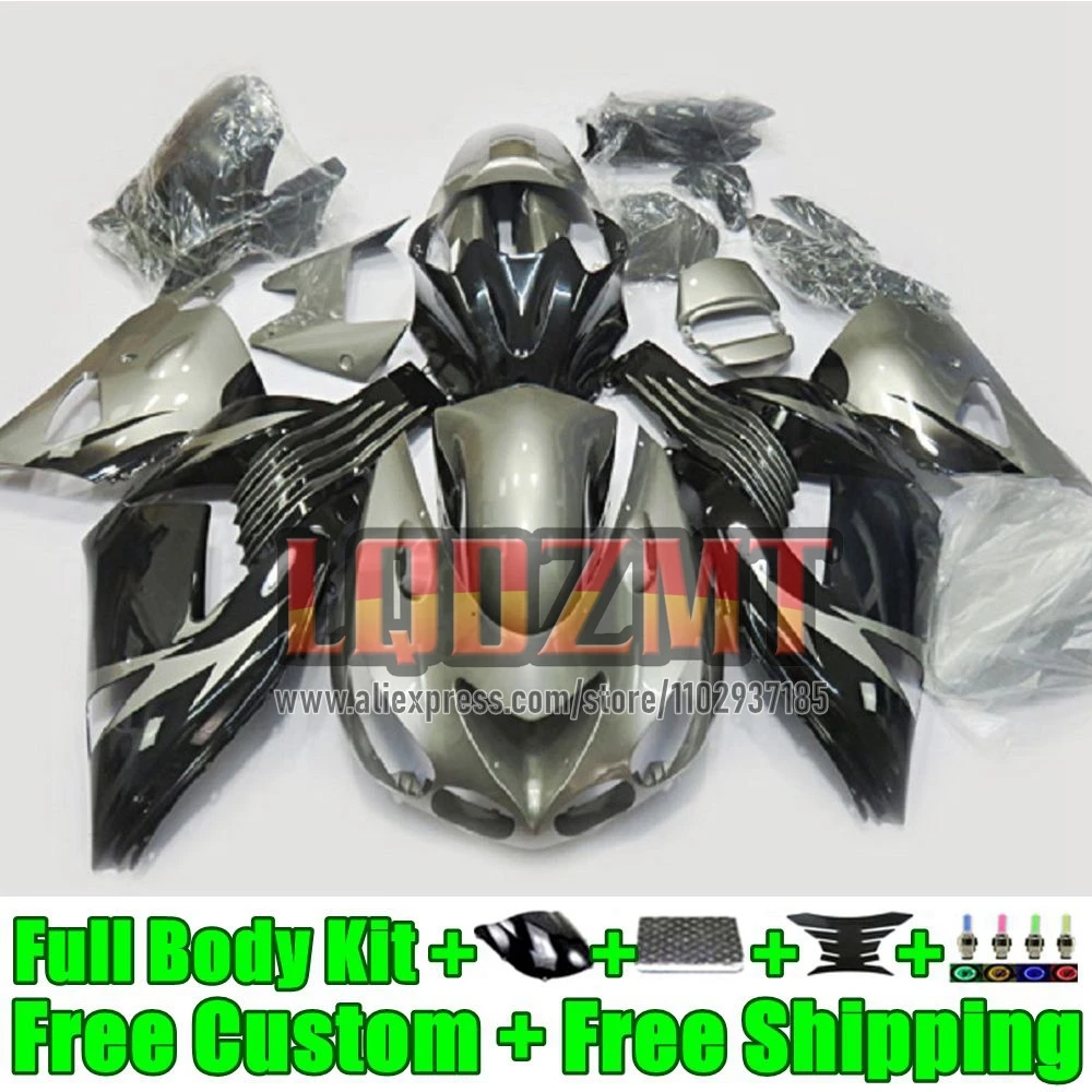 OEM Frame For KAWASAKI silvery blk NINJA ZX 14 14R ZX14R 2012 2013 2014 2015 2016 2017 61No.30 ZX-14R 12 13 14 15 16 17 Fairing