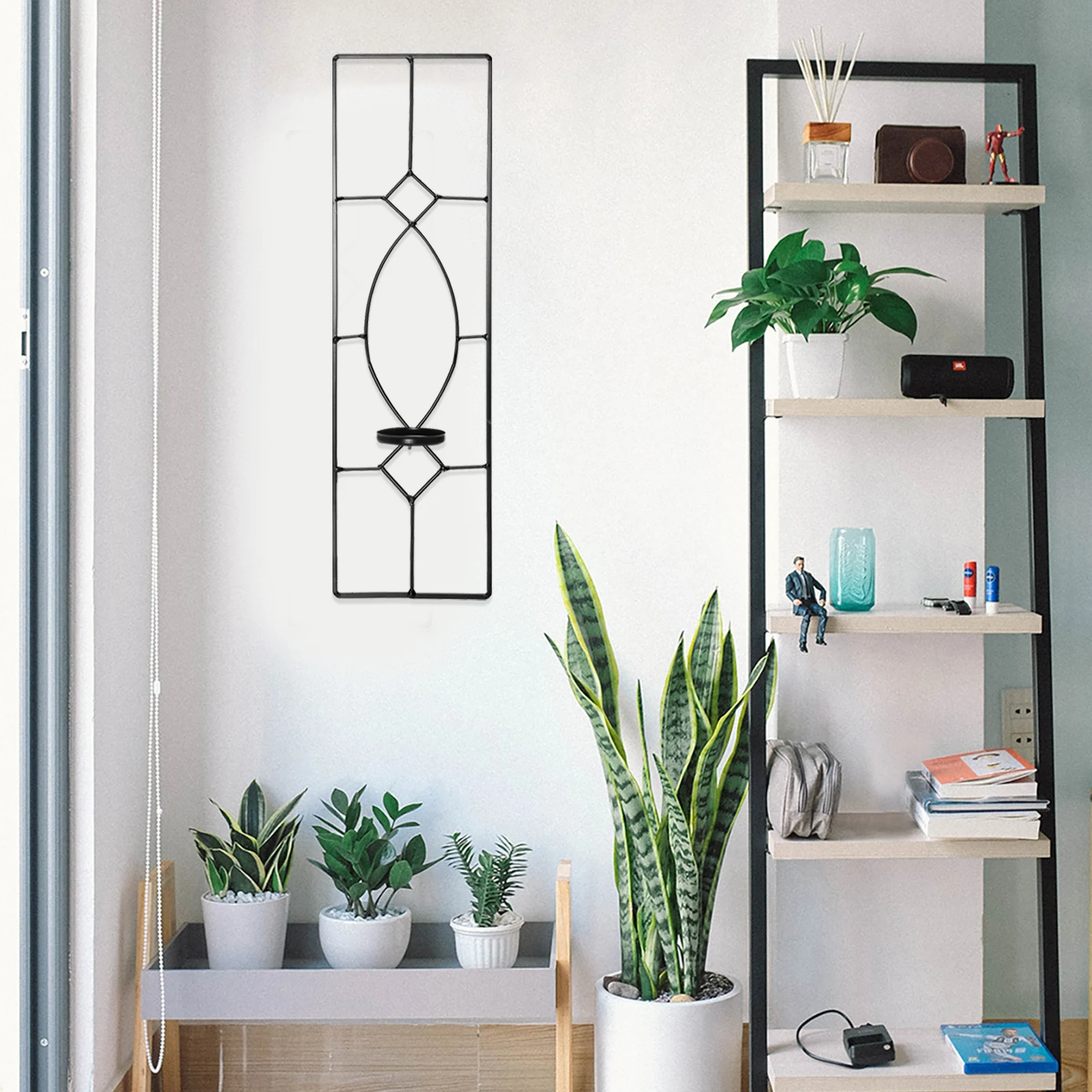 

Wrought Iron Hanging C Decorative C leholders LED Sconces Elegant Wall Art C Home Office Atmosphere