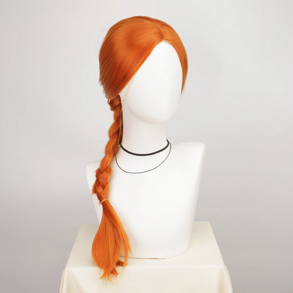 Fiona Costume Donna Fiona Principessa Parrucche Grils Adulti Fiona Parrucche Cosplay di Halloween Arancione Costume Cosplay Parrucche di Halloween