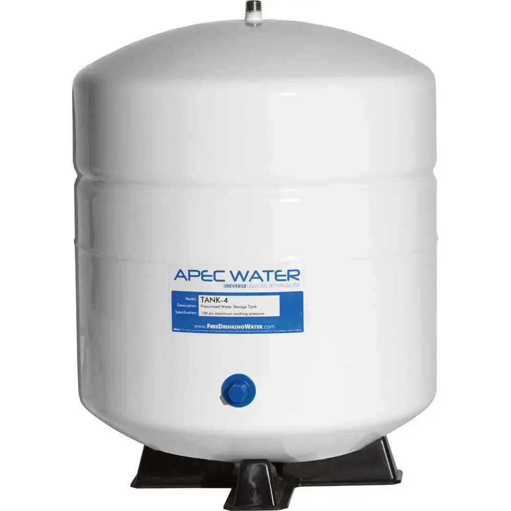 Water Storage Tank 4 Gallon RO Systems Durable High Volume Airtight Stainless Steel Connectors CE Approved and Certified Safety