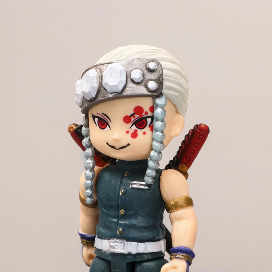 Figura de acción de Anime Demon Slayer Kimetsu no Yaiba, versión Q, Kamado Tanjirou, Agatsuma Zenitsu Nezuko Warrior, juguete en miniatura de PVC