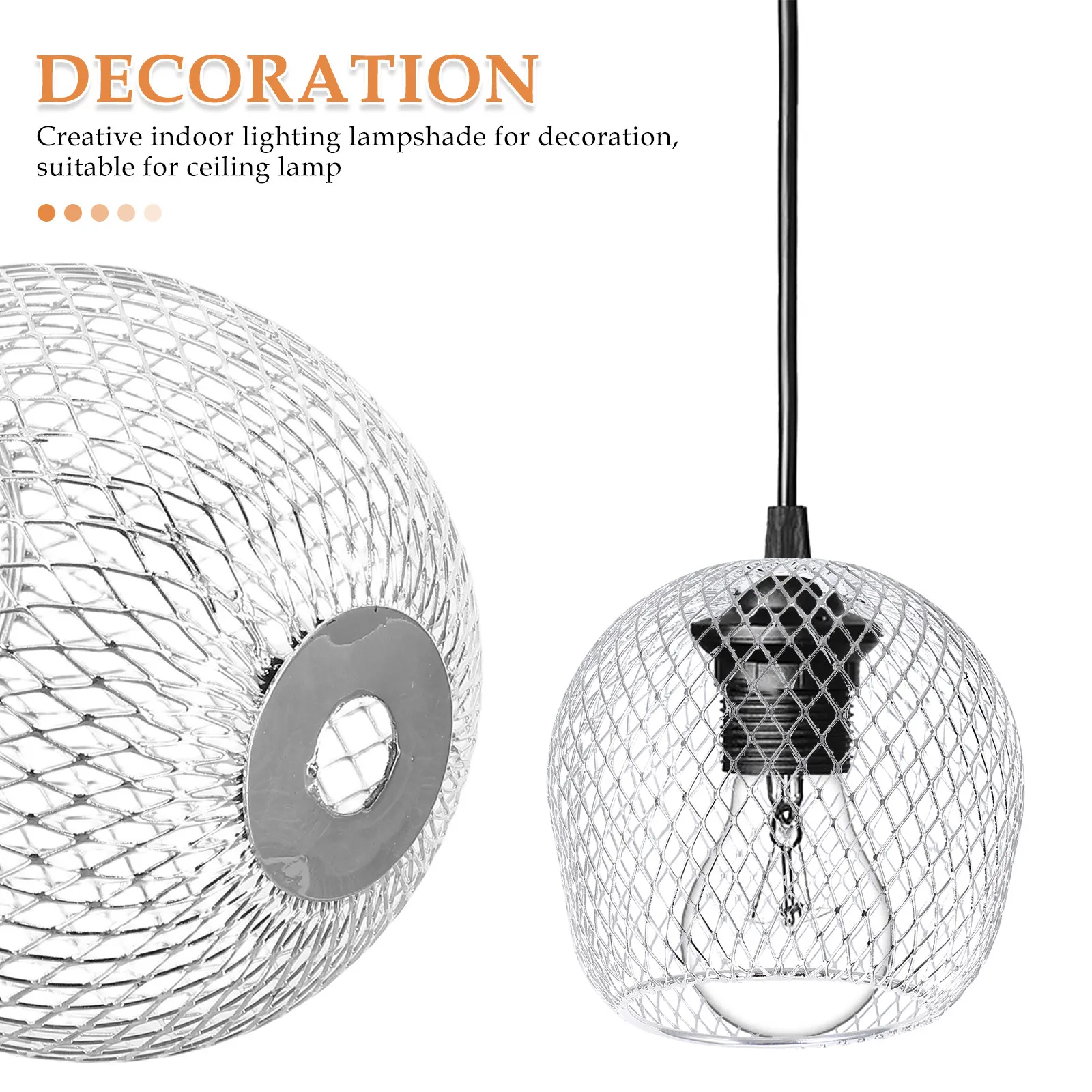 1Pcs Metal Lampshade Industrial Chic Lamp Cover for Indoor Lighting Decoration Compatible with Pendant Lamp and Ceiling Light