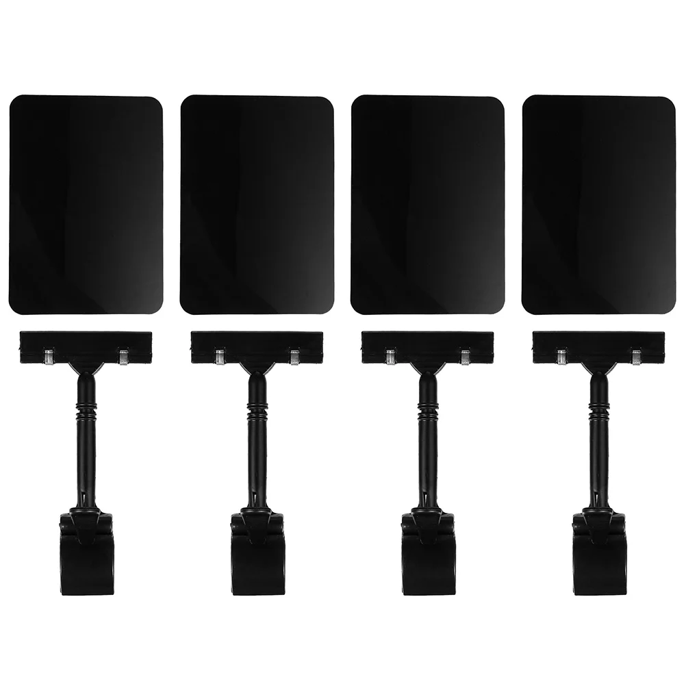 4 قطعة حامل بطاقة السعر مادة ABS حامل ملصق قابل للمسح رف شاشة أداة عملية لحامل ملصقات معلومات المنتج #3